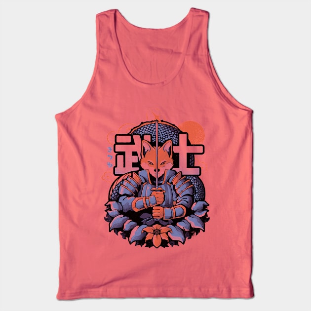 Samurai Fox - Cute Animal Warrior Gift Tank Top by eduely